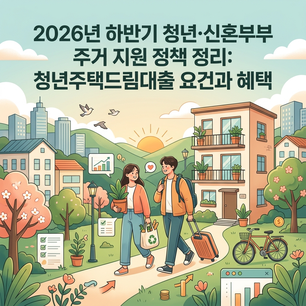 ai thumbnail illustration 2026년 하반기 청년·신혼부부 주거 지원 정책 정리 청년주택드림대출 요건과 혜택 1787957211