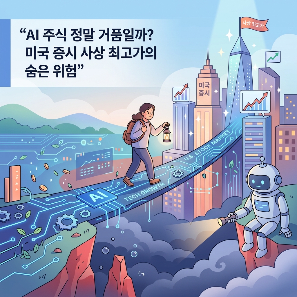 ai thumbnail illustration AI 주식 정말 거품일까 미국 증시 사상 최고가의 숨은 위험 1787467443