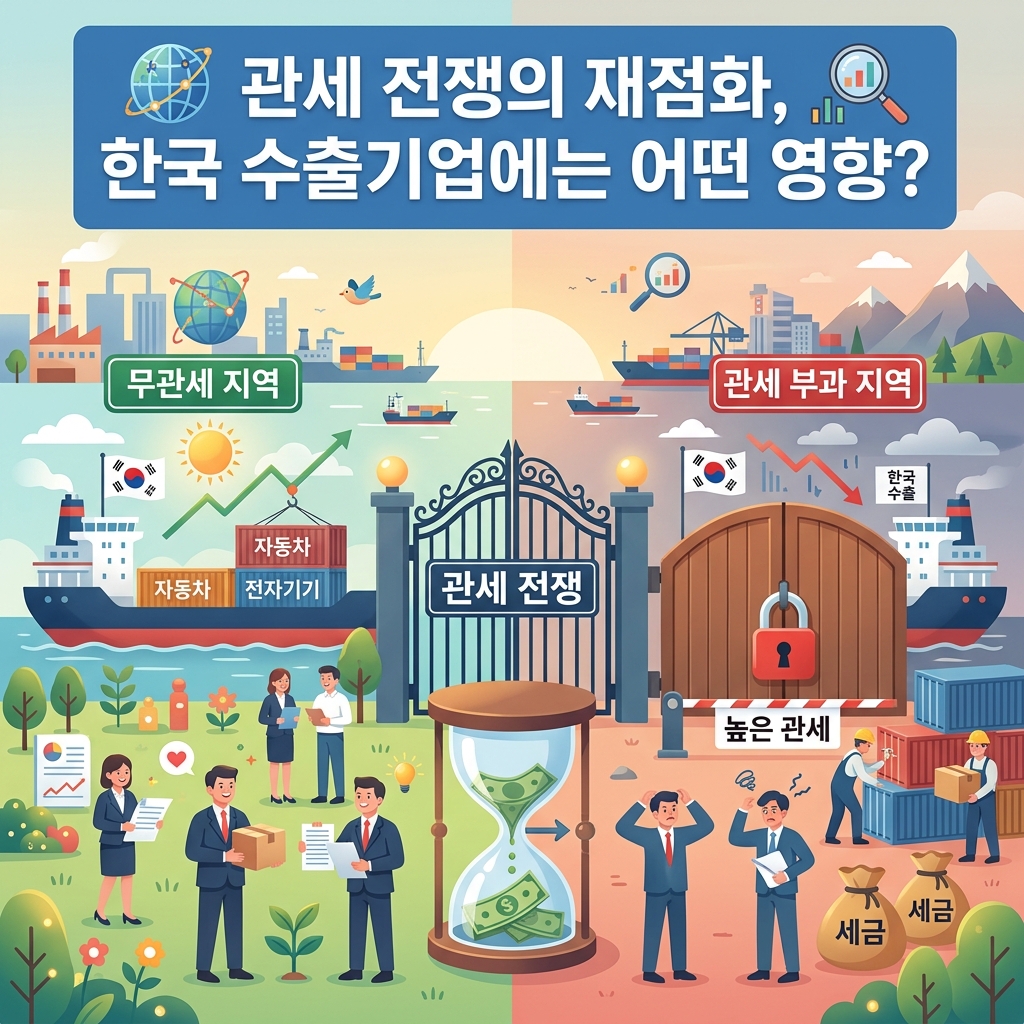 ai thumbnail illustration 관세 전쟁의 재점화 한국 수출기업에는 어떤 영향 1788061393