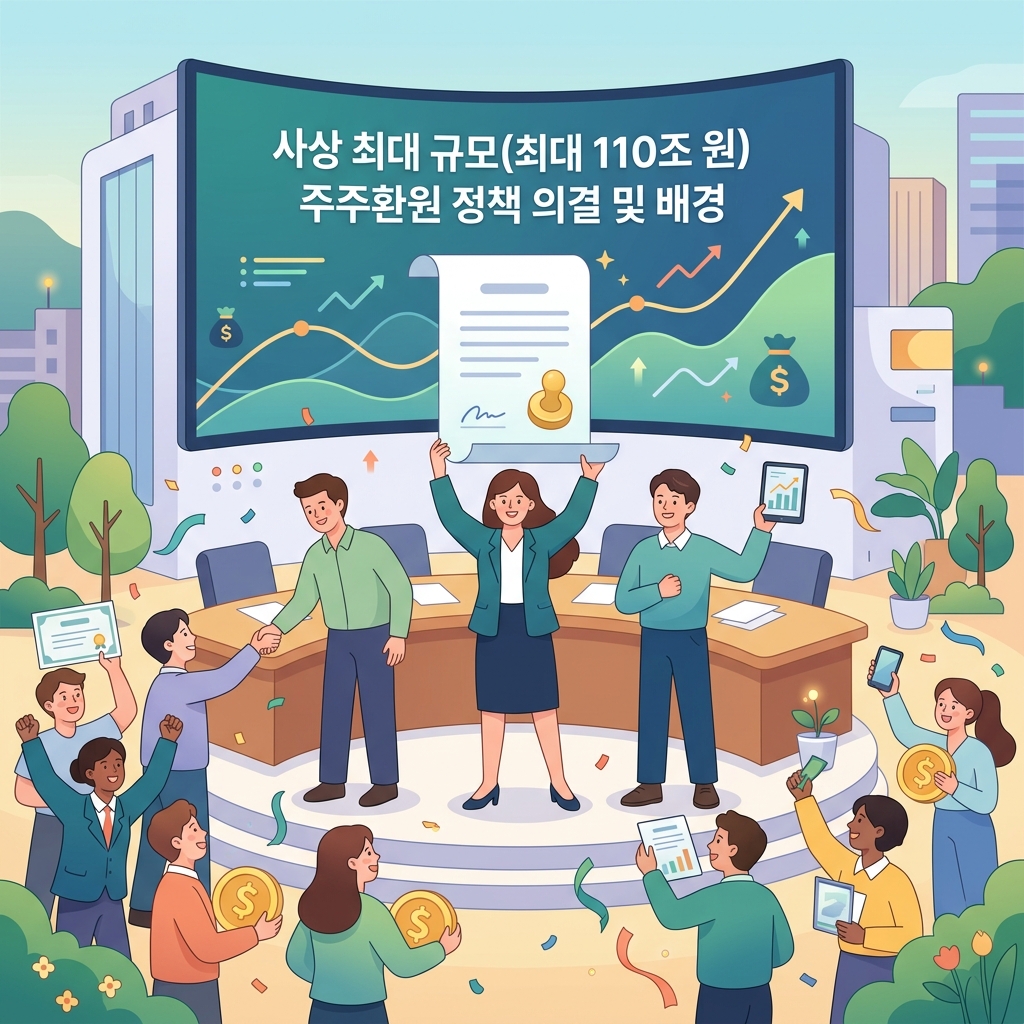 ai thumbnail illustration 사상 최대 규모최대 110조 원 주주환원 정책 의결 및 배경 1787604554