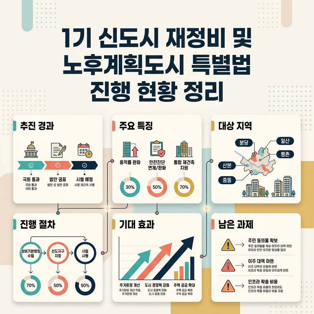 ai thumbnail infographic 1기 신도시 재정비 및 노후계획도시 특별법 진행 현황 정리 1787695363
