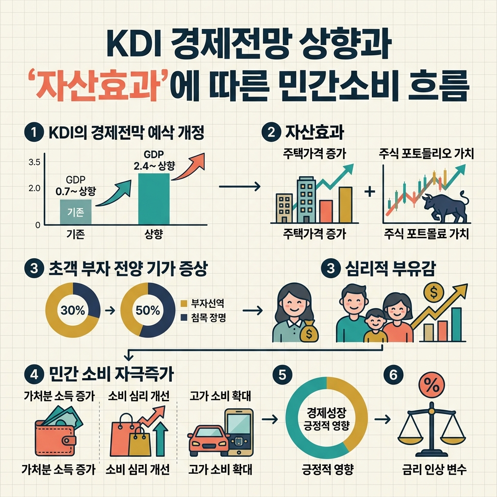 ai thumbnail infographic KDI 경제전망 상향과 자산효과에 따른 민간소비 흐름 1788125088