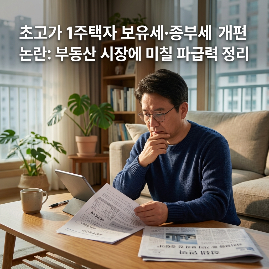 ai thumbnail photography 초고가 1주택자 보유세·종부세 개편 논란 부동산 시장에 미칠 파급력 정리 1787957121