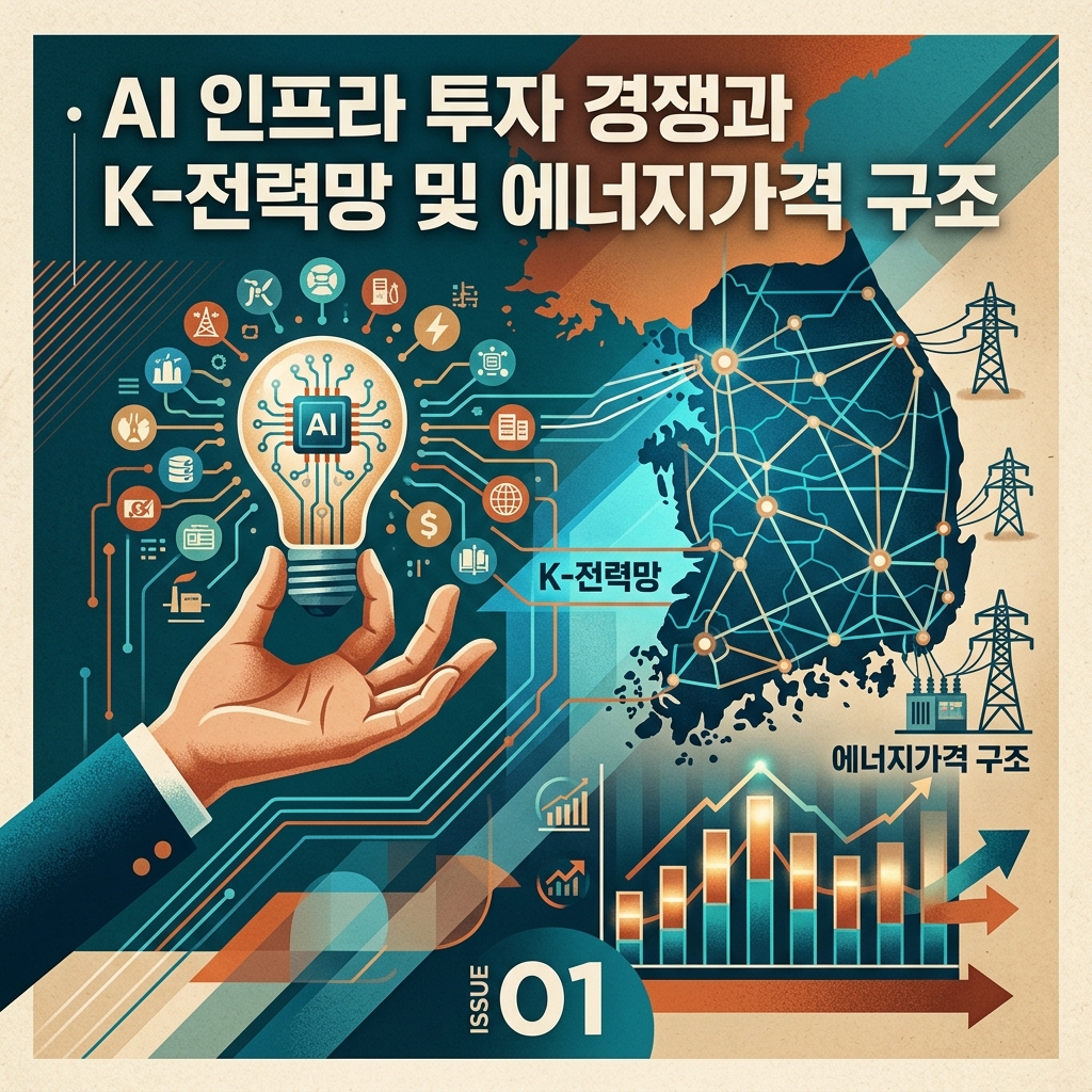ai thumbnail poster AI 인프라 투자 경쟁과 K 전력망 및 에너지가격 구조 1787605983