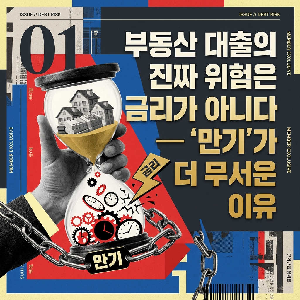 ai thumbnail poster 부동산 대출의 진짜 위험은 금리가 아니다 — ‘만기가 더 무서운 이유 1786687149
