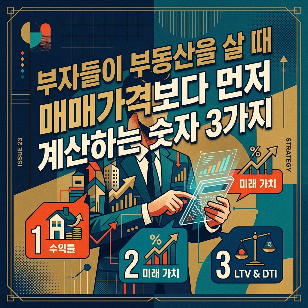 ai thumbnail poster 부자들이 부동산을 살 때 매매가격보다 먼저 계산하는 숫자 3가지 1786684269