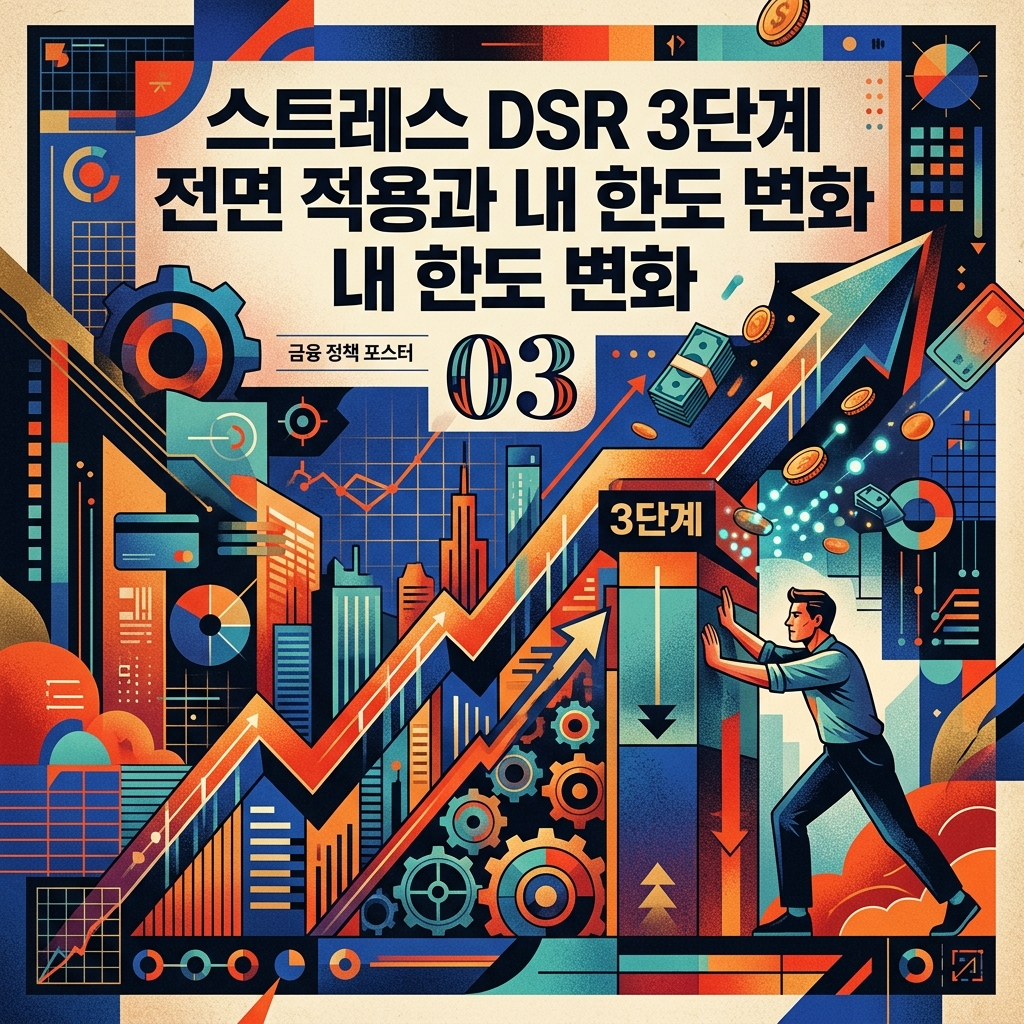 ai thumbnail poster 스트레스 DSR 3단계 전면 적용과 내 한도 변화 1787694129