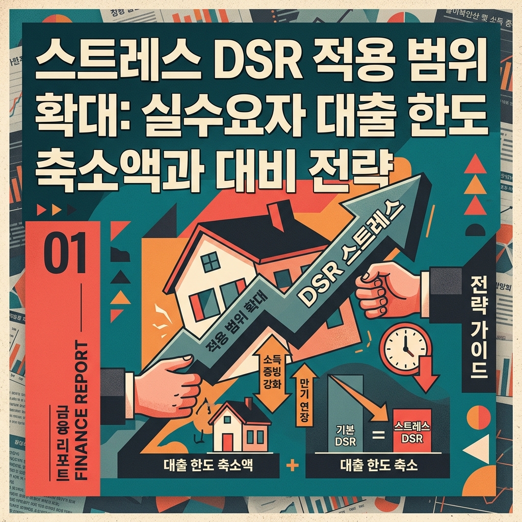 ai thumbnail poster 스트레스 DSR 적용 범위 확대 실수요자 대출 한도 축소액과 대비 전략 1787956957