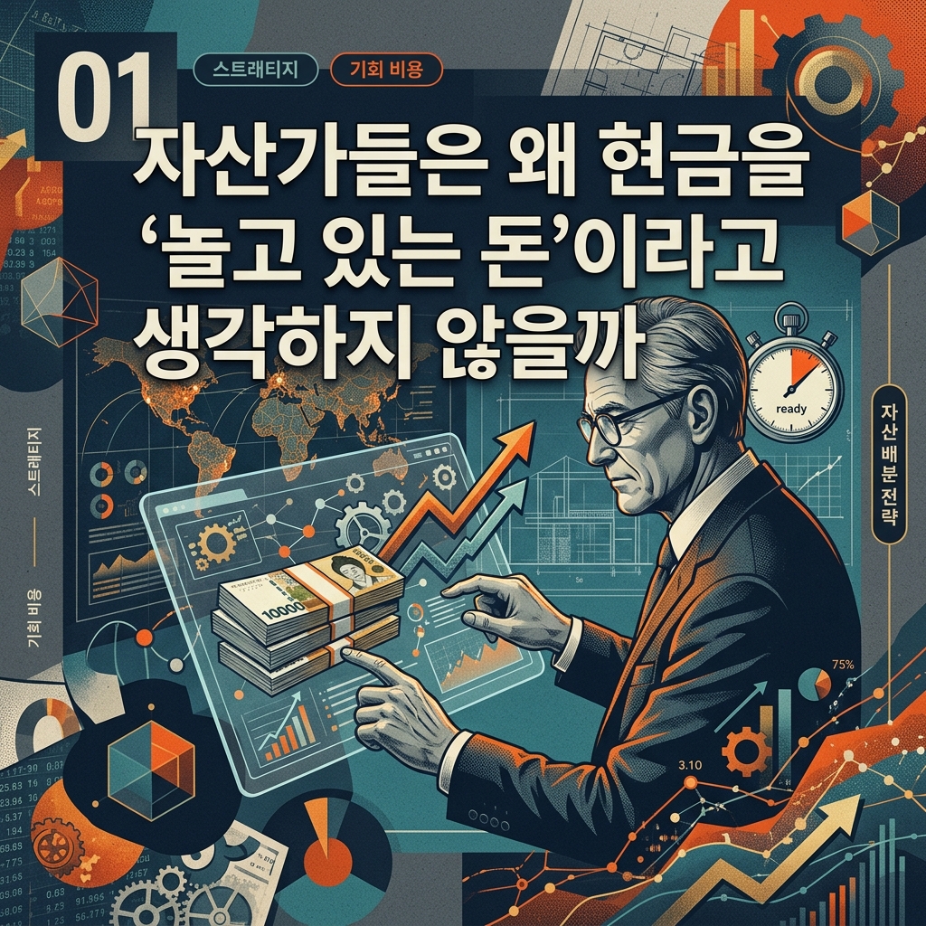 ai thumbnail poster 자산가들은 왜 현금을 ‘놀고 있는 돈이라고 생각하지 않을까 1786684132
