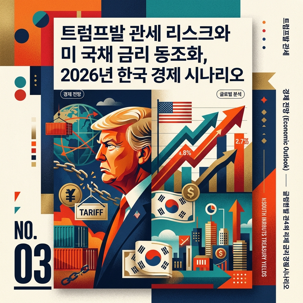 ai thumbnail poster 트럼프발 관세 리스크와 미 국채 금리 동조화 2026년 한국 경제 시나리오 1787612143