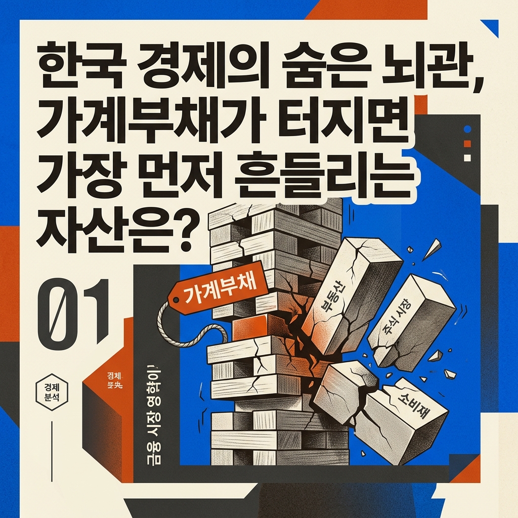 ai thumbnail poster 한국 경제의 숨은 뇌관 가계부채가 터지면 가장 먼저 흔들리는 자산은 1786687621
