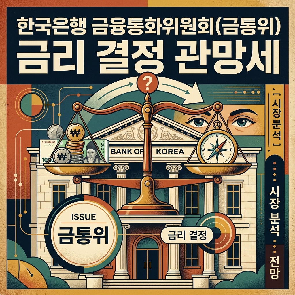 ai thumbnail poster 한국은행 금융통화위원회금통위 금리 결정 관망세 1787605179