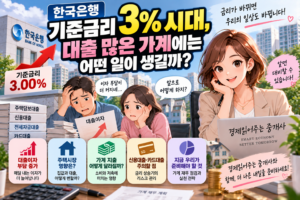 한국은행 기준금리 3% 시대, 대출 많은 가계에는 어떤 일이 생길까? 4 ChatGPT Image 2026년 9월 18일 오전 07 29 08