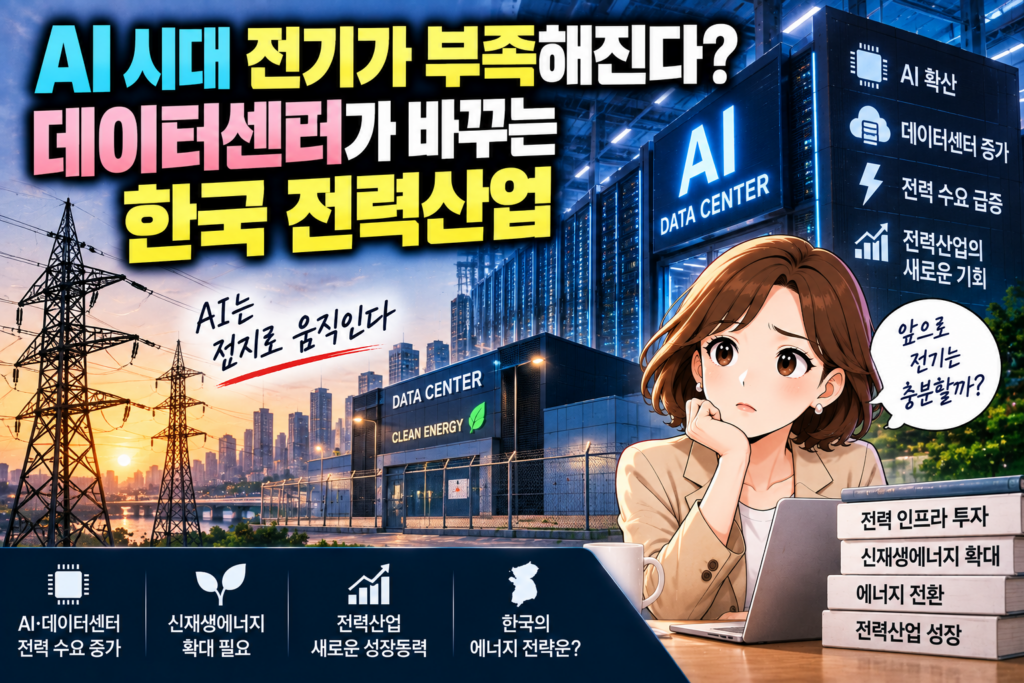 AI 시대 전기가 부족해진다? 데이터센터가 바꾸는 한국 전력산업 1 ChatGPT Image 2026년 9월 20일 오후 10 05 15