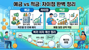 예금과 적금의 차이점 및 복리 이자 계산 원리 1 Gemini Generated Image ivltt1ivltt1ivlt