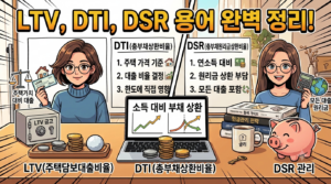 LTV, DTI, DSR 용어 완벽 정리 및 대출 한도 영향 2 Gemini Generated Image uyd6m7uyd6m7uyd6