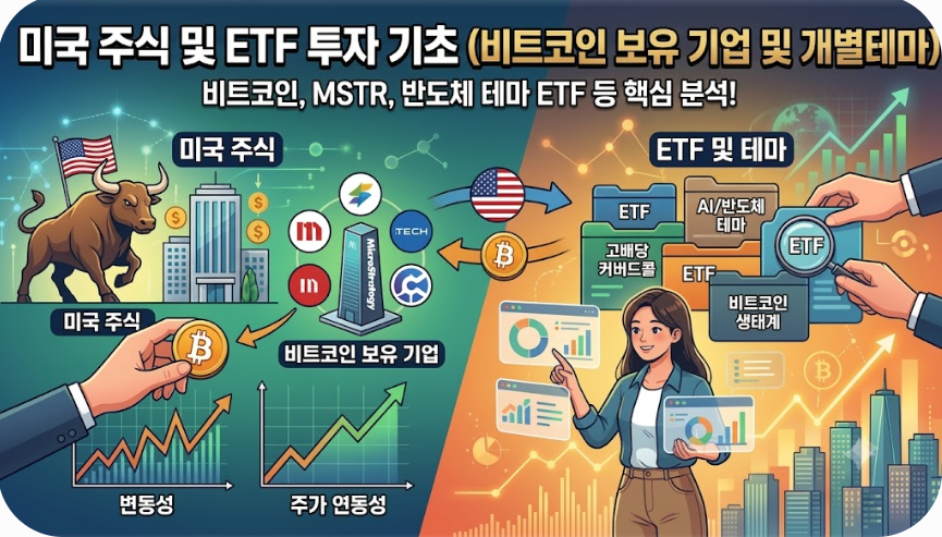 미국 주식 및 ETF 투자 기초 (비트코인 보유 기업, 개별 테마) 1 스크린샷 2026 09 01 062619