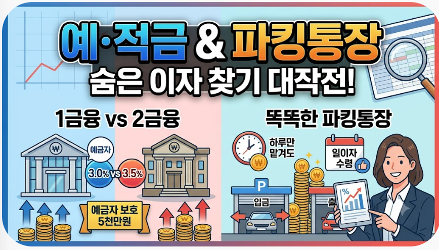 예·적금 금리 비교 및 파킹통장 활용법 1 스크린샷 2026 09 04 063046
