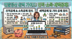 연말정산 인적공제 및 소득공제·세액공제 기본 가이드 3 스크린샷 2026 09 11 064903