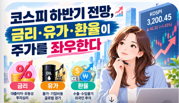 코스피 하반기 전망, 금리·유가·환율이 주가를 좌우한다 1 스크린샷 2026 09 15 134719
